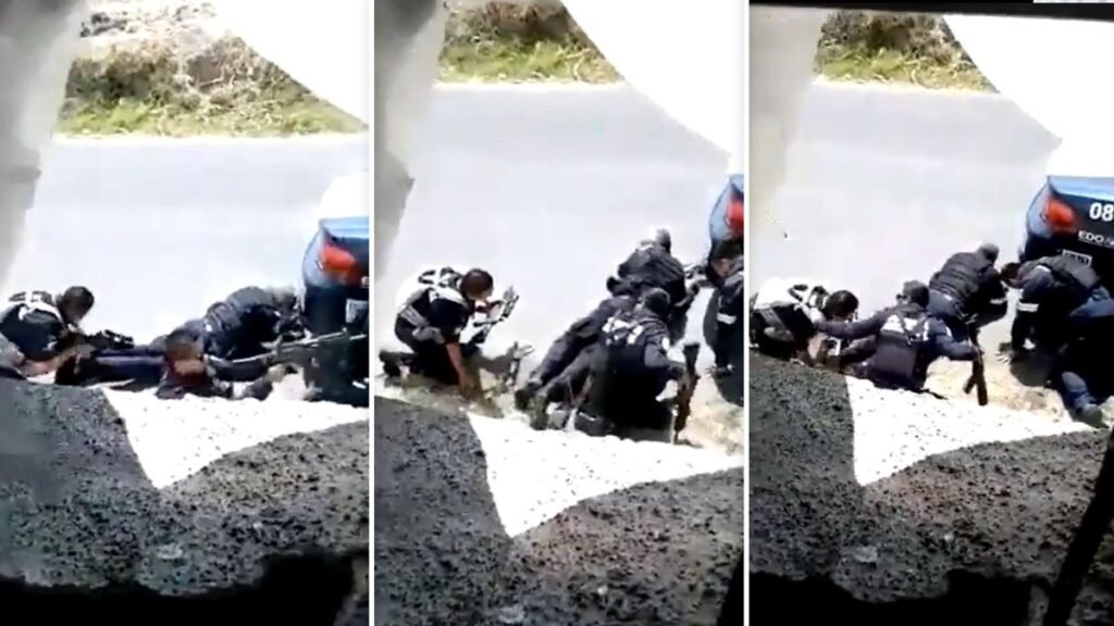 Difunden videos de la emboscada donde masacraron a 13 policías en Edomex. (imágenes fuertes )