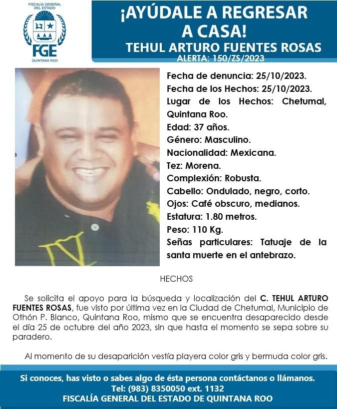 Levanton en Chetumal, privan de su libertad a conocido dueño de establecimiento.