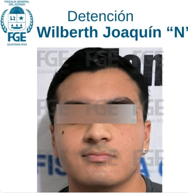 FGE Detiene a Wilberth ‘N’ por Delito de Estupro en Cancún