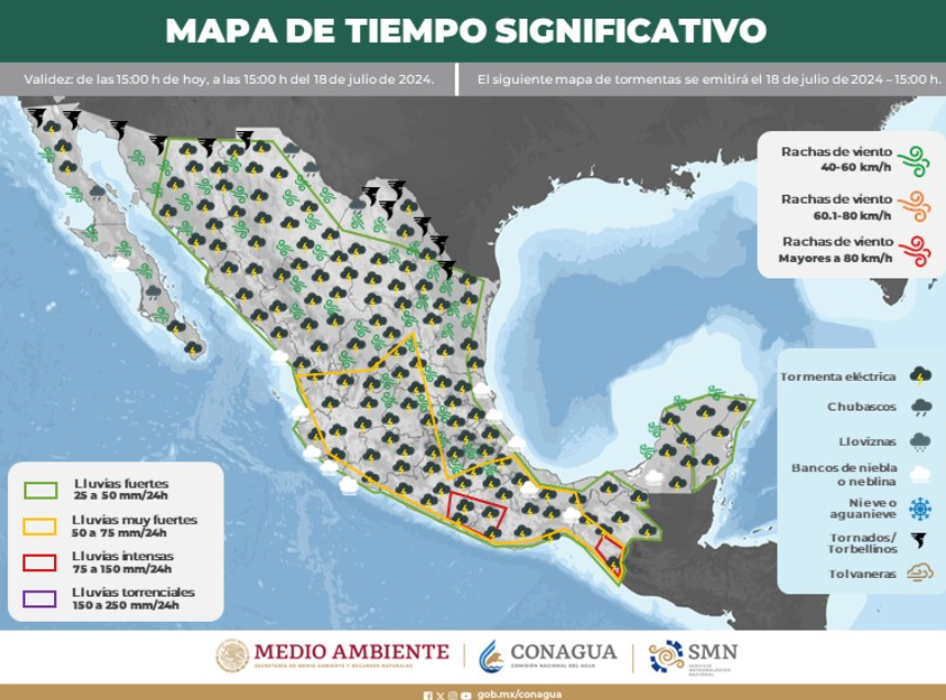 Pronóstico del Tiempo: Lluvias Persistirán en Quintana Roo