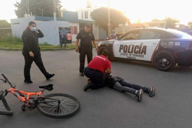 Patrulla atropella a ciclista en la capital de Quintana Roo: investigan responsabilidades