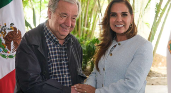 🌍 Mara Lezama recibe al Secretario General de la ONU en Cancún y refuerza alianza por el desarrollo sostenible